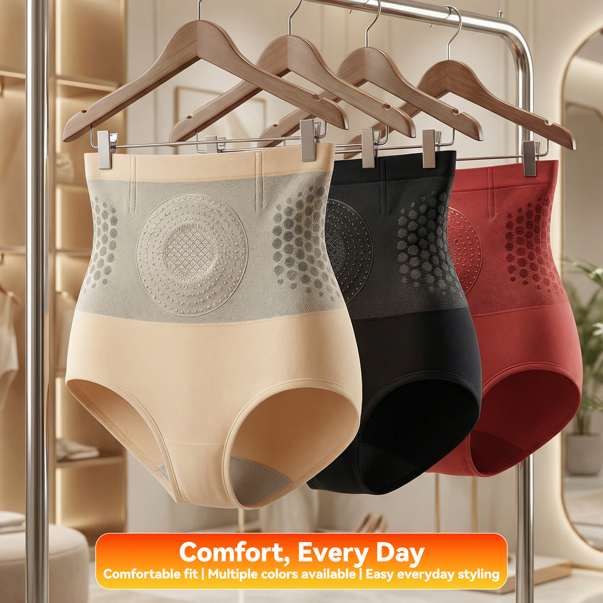 ✨Women Breathable Tummy Control Shaping Panties