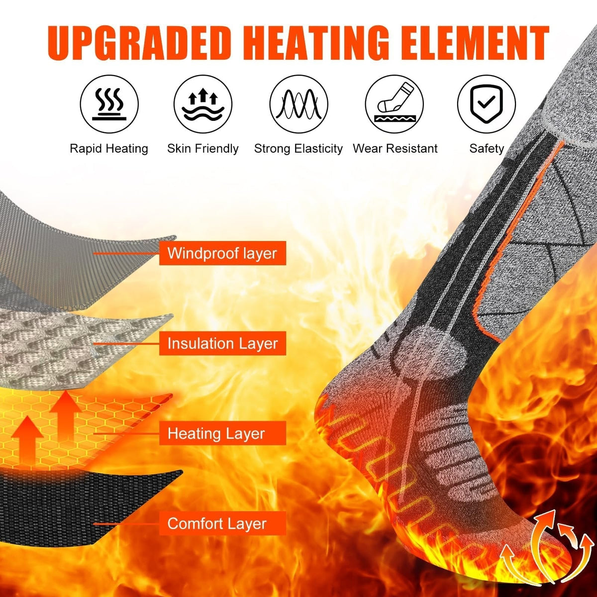 Rechargeable Heated Socks for Men & Women🔥