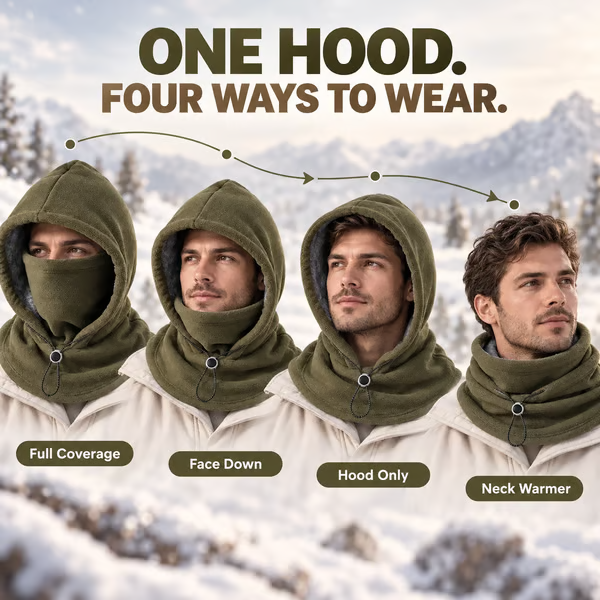 ⏳LAST DAY SALE - 50% OFF!! 3-in-1 Winter Fleece Balaclava 🧣❄️