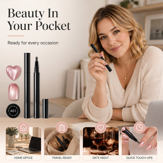 💅One Step Nail Gel Pen｜No Base & Top Coat Needed