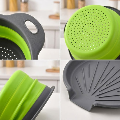 📢📢50% OFF！！ Foldable Drainer Basket with Water Channel Base