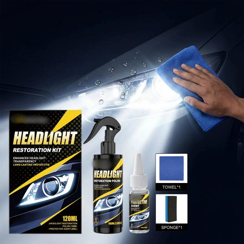 🚗 Buy 2 Get 1 FREE! 🔆 Professional Car Headlight Restoration Kit