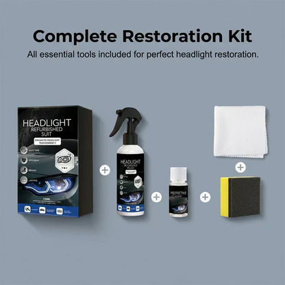 🚗 Buy 2 Get 1 FREE! 🔆 Professional Car Headlight Restoration Kit