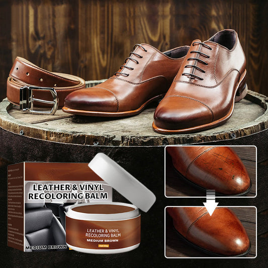 🔥Leather & Vinyl Recoloring Balm🛋️ Leather Repair Paste Fix Scuffs Restore Faded Leather