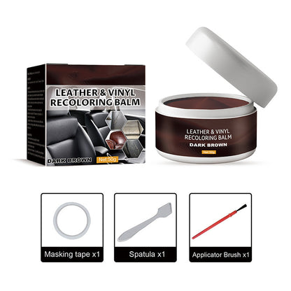 🔥Leather & Vinyl Recoloring Balm🛋️ Leather Repair Paste Fix Scuffs Restore Faded Leather