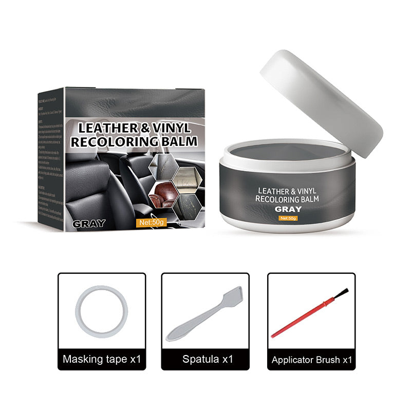 🔥Leather & Vinyl Recoloring Balm🛋️ Leather Repair Paste Fix Scuffs Restore Faded Leather
