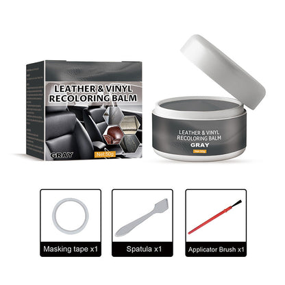 🔥Leather & Vinyl Recoloring Balm🛋️ Leather Repair Paste Fix Scuffs Restore Faded Leather