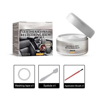 🔥Leather & Vinyl Recoloring Balm🛋️ Leather Repair Paste Fix Scuffs Restore Faded Leather