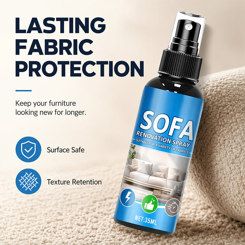 No‑Rinse Fabric Cleaner Spray – Just spray & wipe – no water, no rinsing. Perfect for sofas.