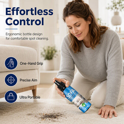 No‑Rinse Fabric Cleaner Spray – Just spray & wipe – no water, no rinsing. Perfect for sofas.