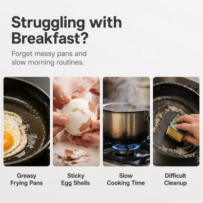 🥚 BUY 2 GET 1 FREE! Dual-Cavity Microwave Egg Poacher | Quick & Healthy Breakfast in Minutes 🍳